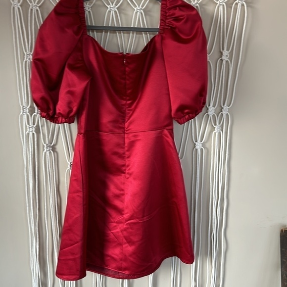 Autumn Adeigbo Clarette corset Dress Deep Red Womens mini Size 10 NEW - Picture 12 of 12